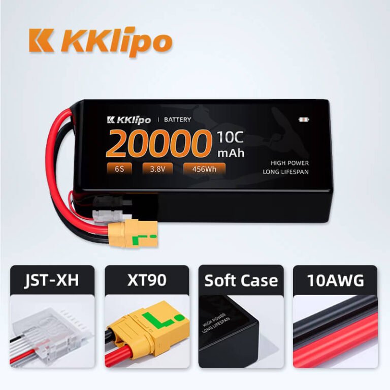 KKLIPO UAV Battery Pack Factory China, High Voltage Rechargeable UAV Battery, 480Wh/kg Heavy Lift UAV LiHv Battery Pack