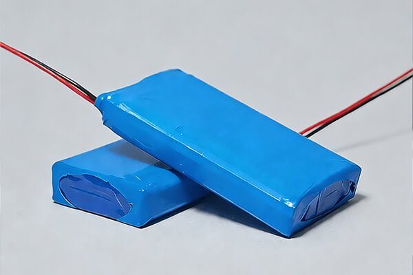 A swollen LiPo battery next to a normal one