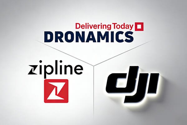 An array of different cargo drones ready for deployment