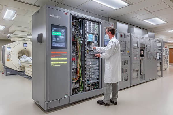 How a UPS Battery Works A diagram showing how a UPS filters dirty power and provides backup power