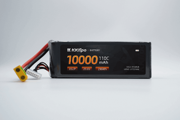 50C vs 100C Battery Power Comparison A side-by-side comparison of a 50C and a 100C battery, with lightning bolt icons indicating power output levels.
