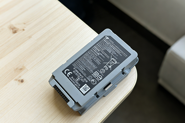Checking the Drone Battery Voltage Label A close-up shot of a drone battery's label, with the voltage "22.2V" and "6S" clearly circled