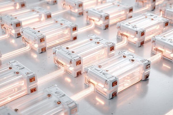 A high-performance 6S LiPo battery with its main XT90 connector and white balance plug clearly visible.